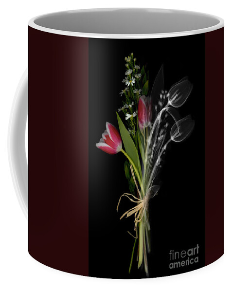 X-ray Coffee Mug featuring the photograph Bouquet X-ray by Ted Kinsman