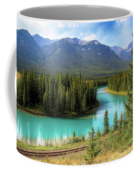 Bow River Coffee Mug featuring the photograph Bow River by Teresa Zieba
