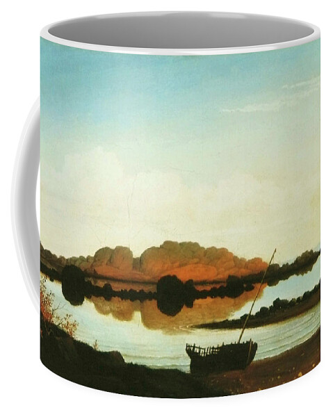 Brace's Rock Coffee Mug featuring the mixed media Brace's Rock by Fitz Henry Lane by Movie Poster Prints