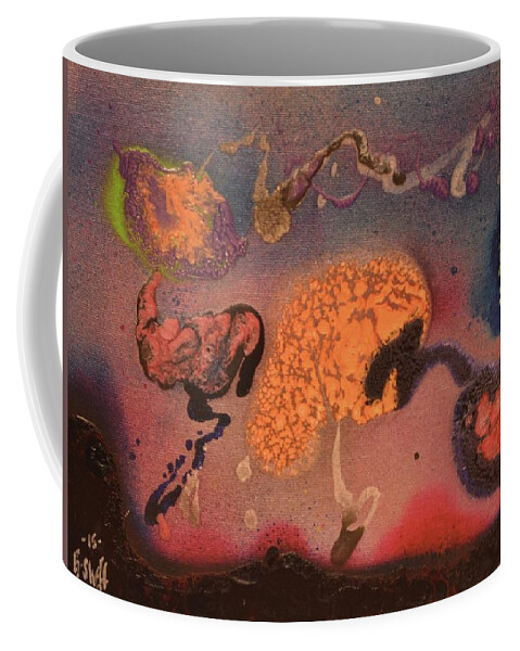 Brain Coffee Mug featuring the painting Brainstorm by Art By G-Sheff