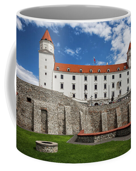 Bratislava Coffee Mug featuring the photograph Bratislava Castle in Slovakia by Artur Bogacki