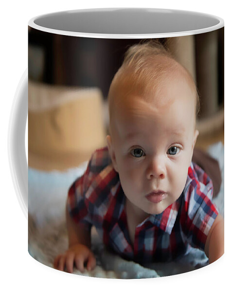 Baby Coffee Mug featuring the photograph Braydon by Lorraine Baum