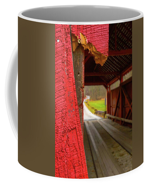 Catawissa Coffee Mug featuring the photograph Break in the Bridge by Jeff Kurtz