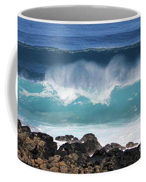 Breaking Waves Coffee Mug featuring the photograph Breaking Waves by Jennifer Robin