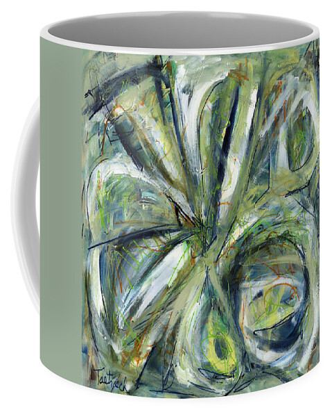 Contemporary Coffee Mug featuring the painting Breathing In by Lynne Taetzsch
