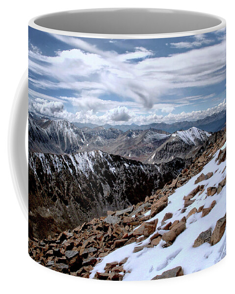 Quandary Peak Coffee Mug featuring the photograph Breathing More Than Just A Little by Jim Hill