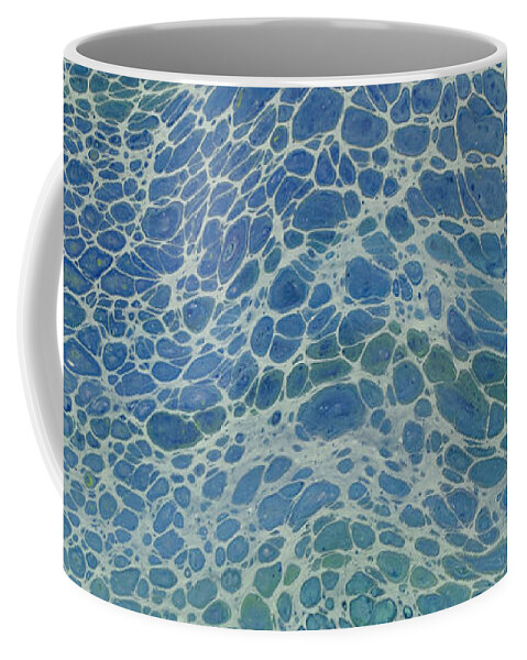 Ocean Coffee Mug featuring the painting Breeze on Ocean Waves by Joanne Grant