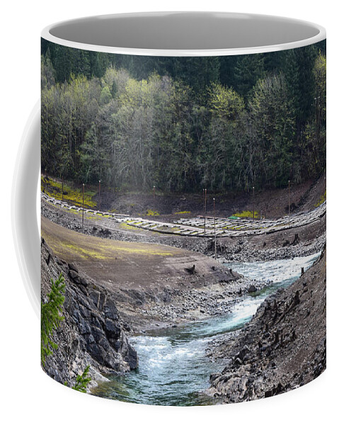 Breitenbush River Remodeled Coffee Mug featuring the photograph Breitenbush River Remodeled by Tom Cochran
