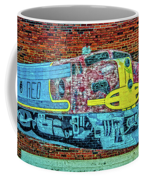 Train Coffee Mug featuring the photograph Brick Train by Ed Broberg