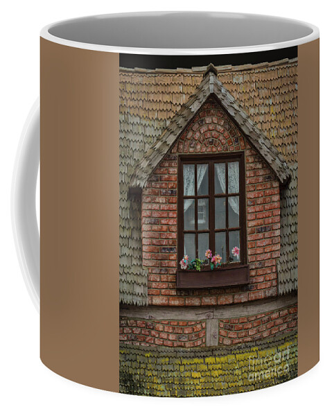 Bricks And Shingles Coffee Mug featuring the photograph Bricks And Shingles by Mitch Shindelbower