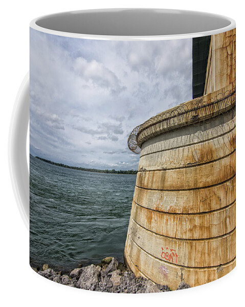 Bridge Coffee Mug featuring the photograph Bridge Abutment by Deborah Ritch