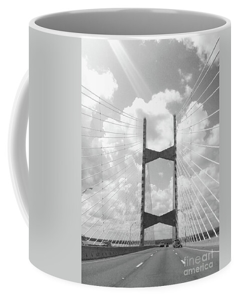 Bridge Coffee Mug featuring the photograph Bridge Clouds by WaLdEmAr BoRrErO