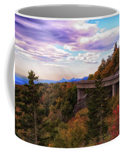 Linn Cove Viaduct Coffee Mug featuring the photograph Bridge Entwined with Nature by C Renee Martin
