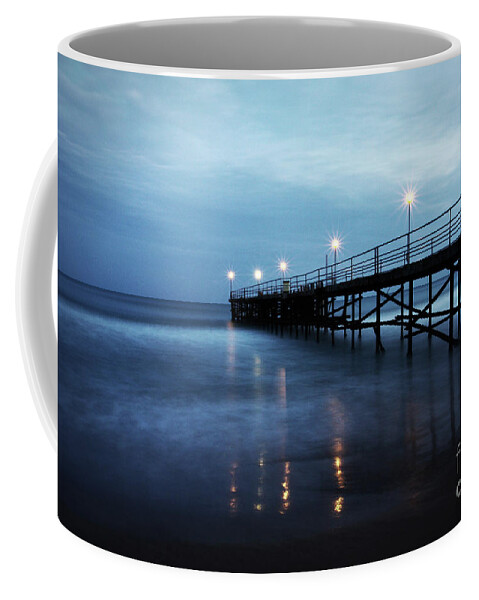 Seascape Coffee Mug featuring the photograph Bridge in the sea by Dimitar Hristov