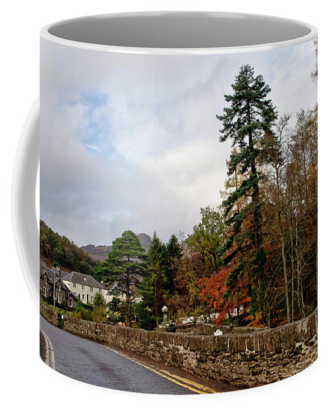 Bridge Coffee Mug featuring the photograph Bridge over Dochart at Killin by Elena Perelman