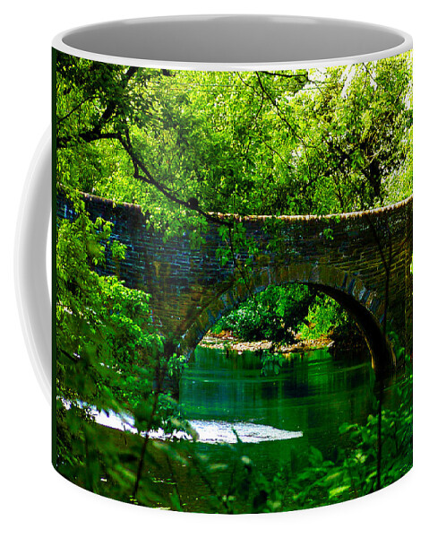 Philadelphia Coffee Mug featuring the photograph Bridge Over the Wissahickon by Bill Cannon