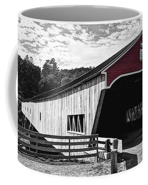 Hampshire Coffee Mug featuring the photograph Bridges of New Hampshire... Bath Covered Bridge by Deborah Klubertanz