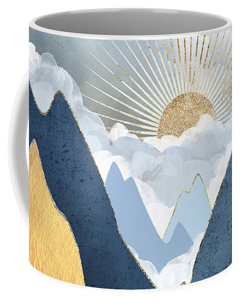 Bright Coffee Mug featuring the digital art Bright Future II by Spacefrog Designs