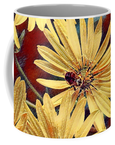 Wildflower Coffee Mug featuring the digital art Bright by Wild Thing