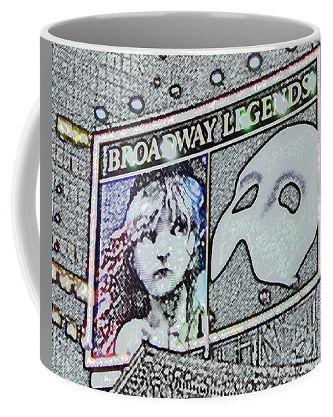 Broadway Coffee Mug featuring the photograph Broadway Legends Billboard 00003 by DiDesigns Graphics