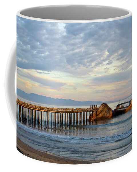 Ss Palo Alto Coffee Mug featuring the photograph Broken Boat, SS Palo Alto by Amelia Racca