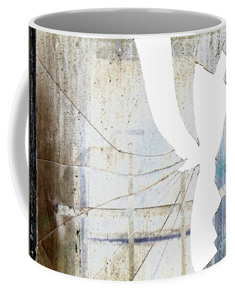 Abstract Coffee Mug featuring the photograph Broken window by Michal Boubin