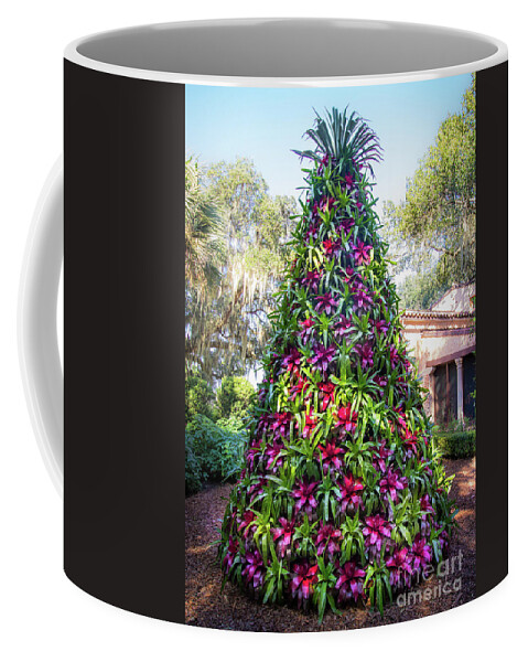 Austin Buck Coffee Mug featuring the photograph Bromeliad Christmas Tree at Pinewood Estate, Bok Tower by Liesl Walsh