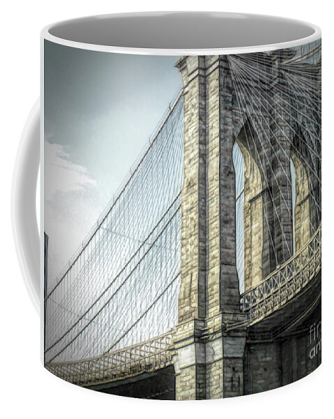 Brooklyn Bridge Coffee Mug featuring the photograph Brooklyn Bridge by Luther Fine Art