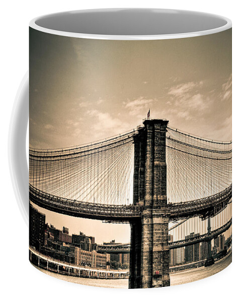 Brooklyn Bridge Coffee Mug featuring the photograph Brooklyn Bridge New York by Kelly Wade