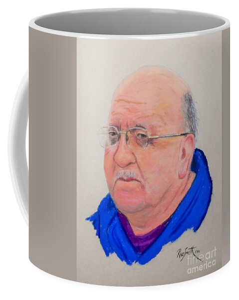 Pastels Coffee Mug featuring the pastel Brother Bob by Rae Smith PAC