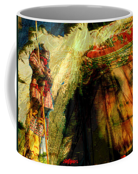 Brother Wind Coffee Mug featuring the digital art Brother Wind by Seth Weaver