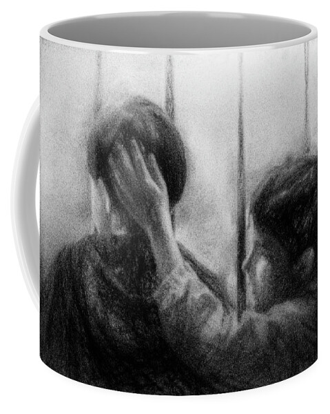 Black Coffee Mug featuring the digital art Brotherhood by Celso Bressan