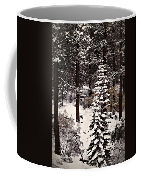 Background Coffee Mug featuring the photograph Brown Forest by Maria Coulson