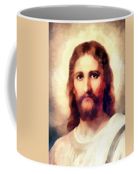 Jesus Christ Coffee Mug featuring the photograph Brown Hair by Munir Alawi