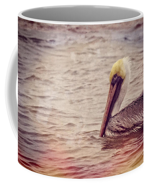 Animal Coffee Mug featuring the photograph Brown Pelican at Home on the Bay by Ella Kaye Dickey