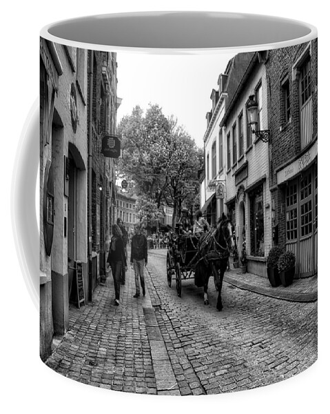 Belgium Coffee Mug featuring the photograph Bruges BW5 by Ingrid Dendievel