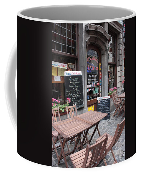 Europen Coffee Mug featuring the photograph Brussels - Restaurant Chez Patrick by Carol Groenen