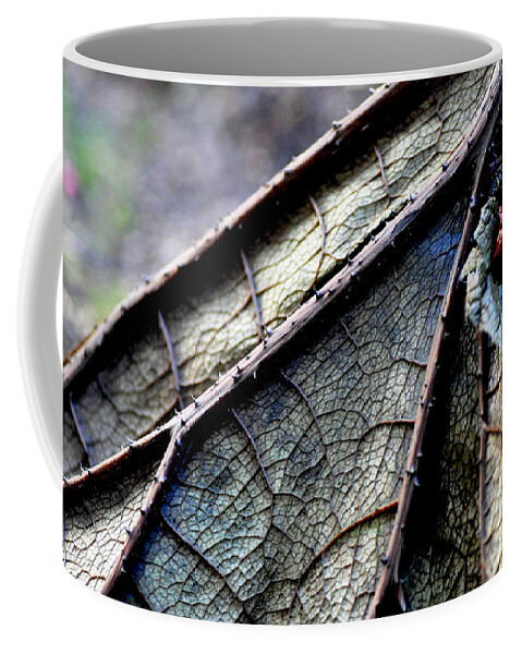 Leaf Coffee Mug featuring the photograph Brutal Beauty by Tatyana Searcy
