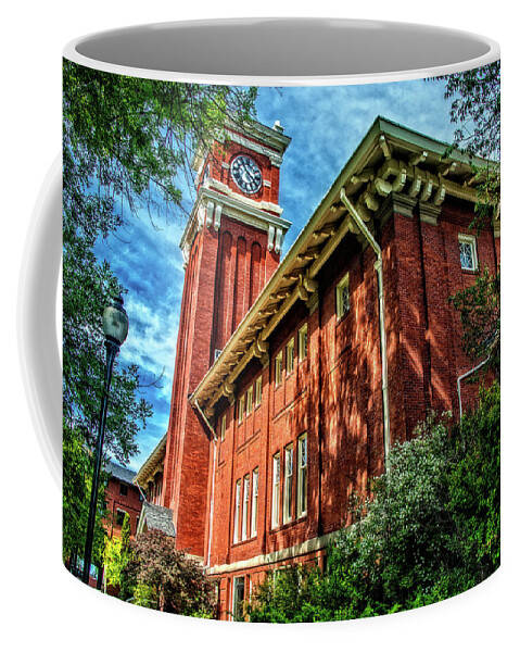 Wsu Coffee Mug featuring the photograph Bryan Hall in the trees by Ed Broberg