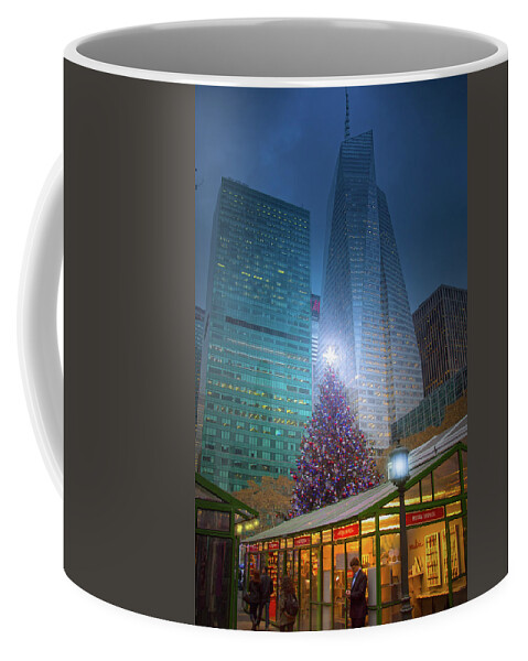 Bryant Park Christmas Market Coffee Mug featuring the photograph Bryant Park Christmas Market by Mark Andrew Thomas