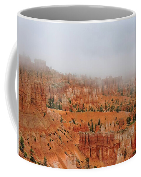 Bryce Canyon Coffee Mug featuring the photograph Bryce Canyon Fog by Connor Beekman