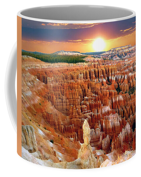 Bryce Canyon Coffee Mug featuring the photograph Bryce Canyon's Inspiration Point by Mitchell R Grosky