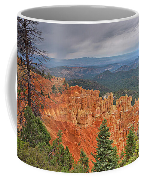 Bryce Coffee Mug featuring the photograph Bryce Squall by Peter Kennett