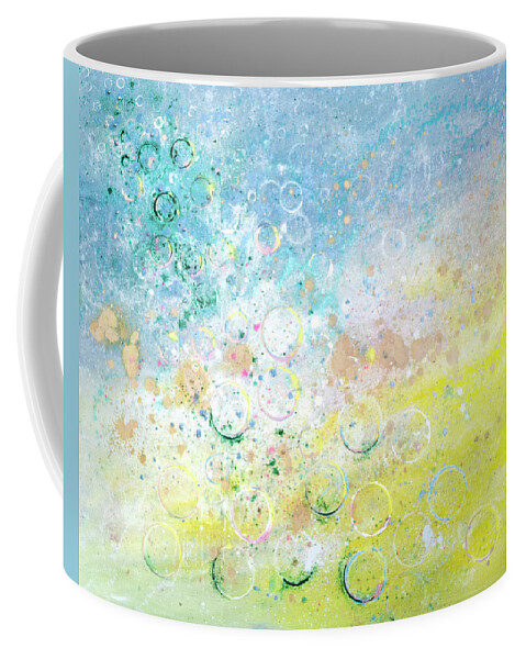 Bubbles Coffee Mug featuring the painting Bubbles 1 by Gina De Gorna