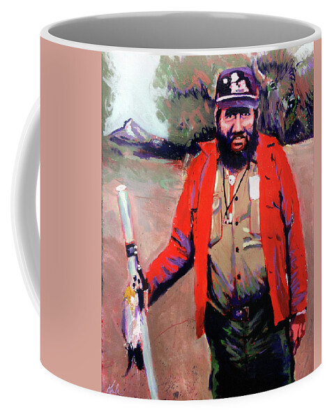 Boy Scouts Of America Coffee Mug featuring the painting Buford by Steve Gamba