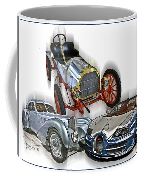 Bugatti Coffee Mug featuring the photograph Bugatti Evolution by Tom Griffithe
