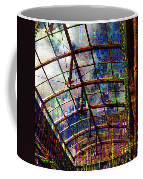 Commercial Coffee Mug featuring the digital art Building for the Future by Barbara Berney