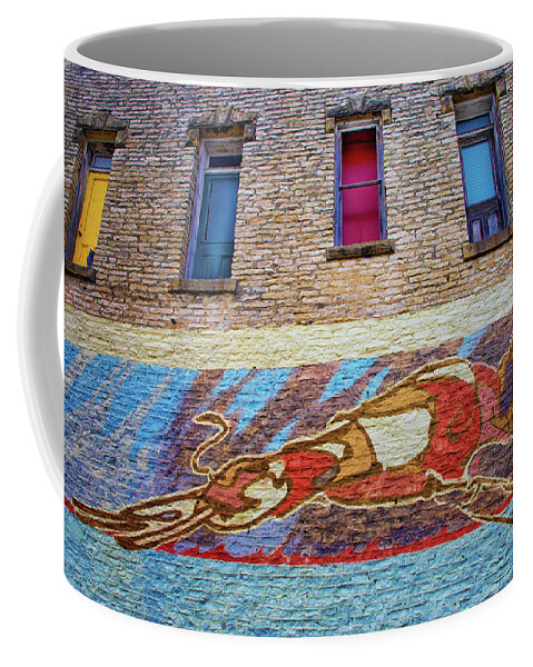 Doors Coffee Mug featuring the photograph Bull Durham Building by Jolynn Reed