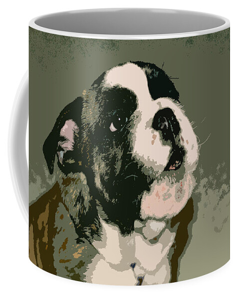 English Bulldog Coffee Mug featuring the photograph Bulldog Puppy by Geoff Jewett