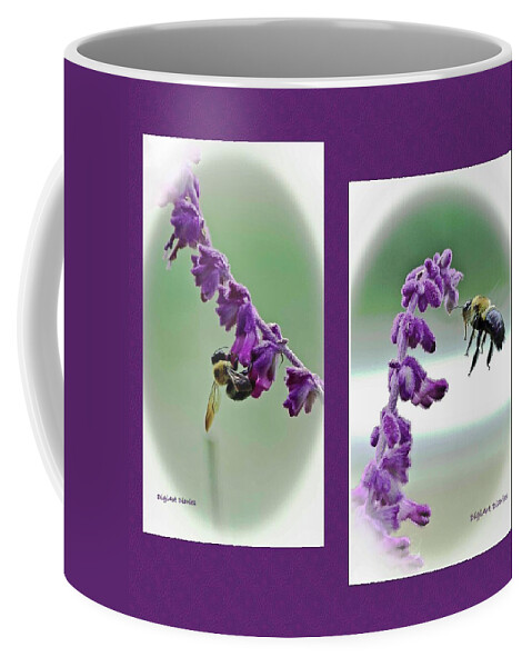 Bumblebees Coffee Mug featuring the photograph Bumbling About by DigiArt Diaries by Vicky B Fuller
